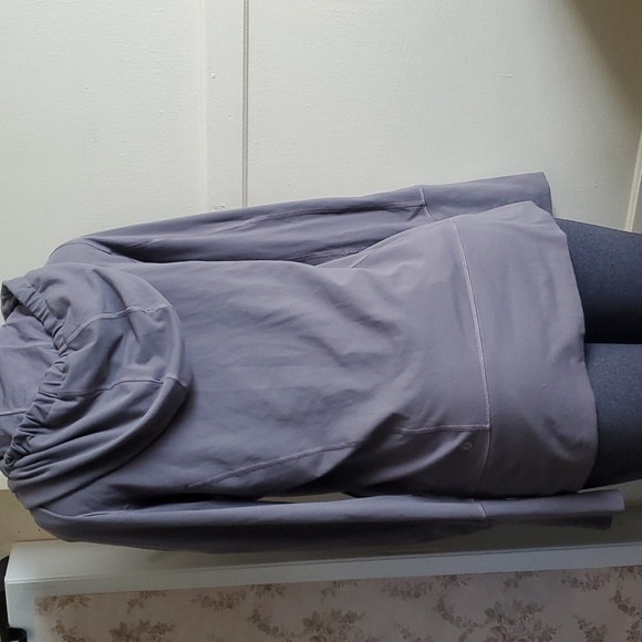 Lululemon Hooded Stride Jacket Heathered Grey Size10 - Picture 7 of 11